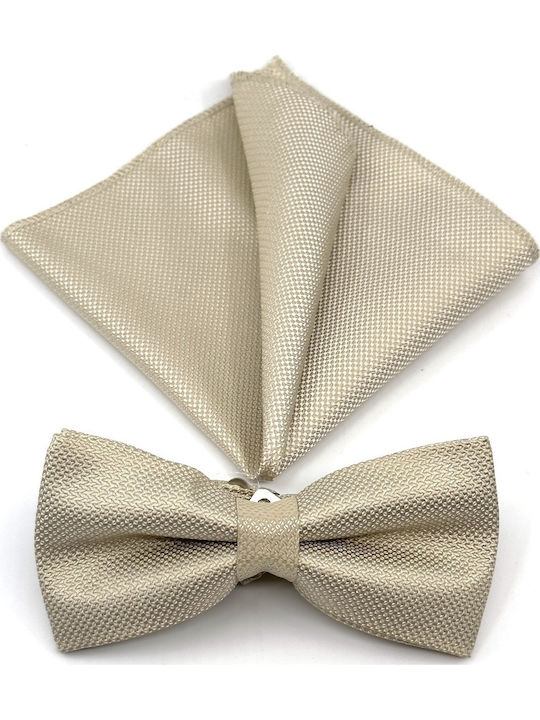 Legend Accessories Bow Tie Set with Pochette White
