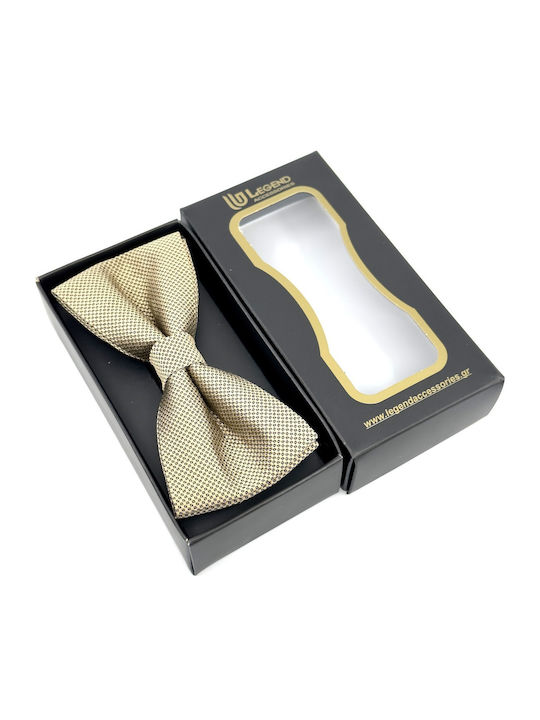 Legend Accessories Bow Tie Set with Pochette Beige