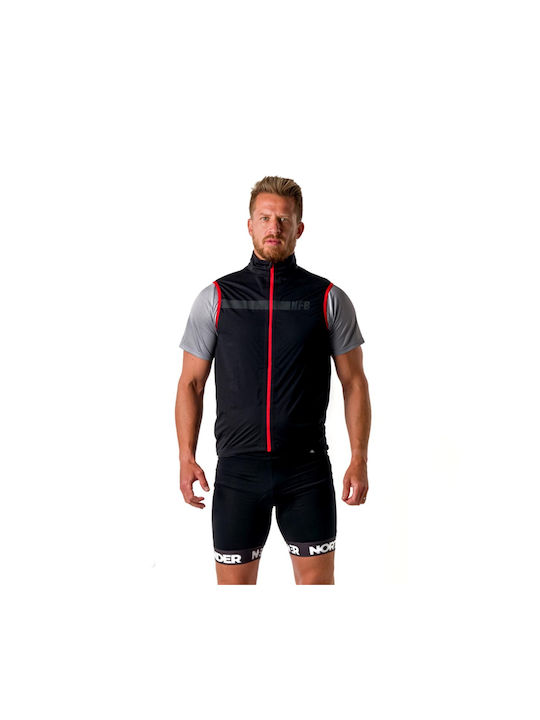 Northfinder Männer Wasserdicht Fahrrad-Windjacke Ärmellos Schwarz