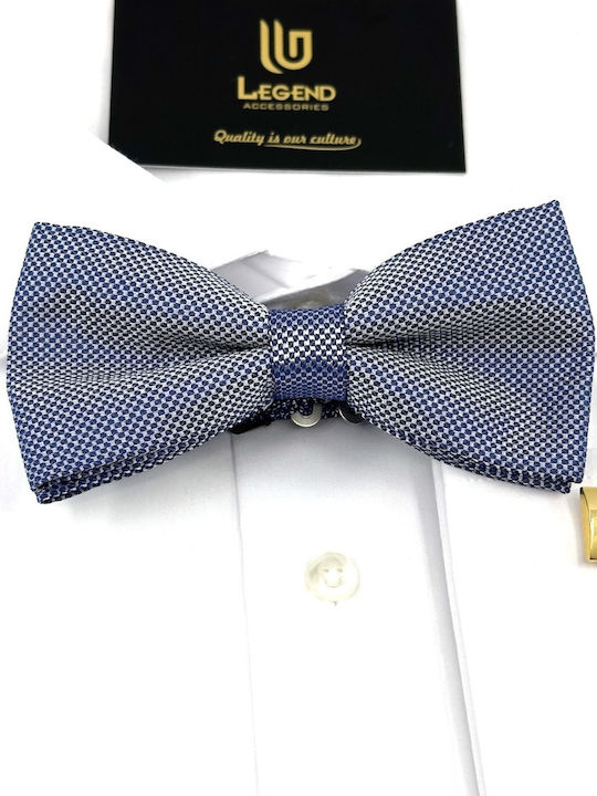 Legend Accessories Bow Tie Set with Pochette Blue