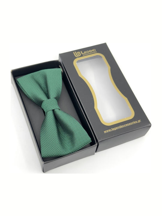 Legend Accessories Bow Tie Set with Pochette Green