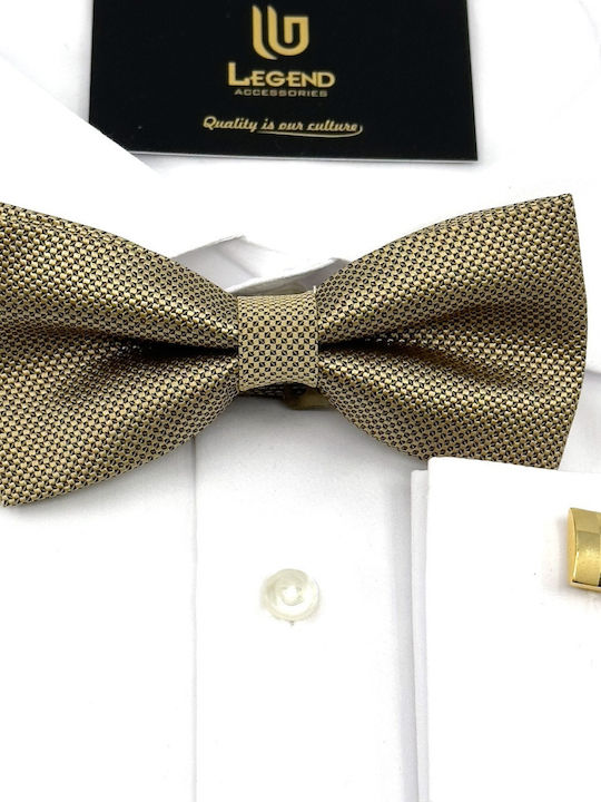 Legend Accessories Bow Tie Set with Pochette Gold