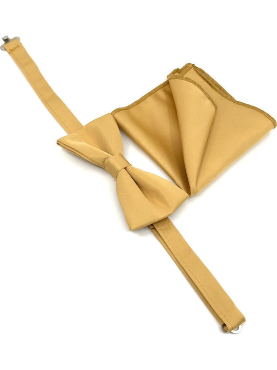 Legend Accessories Bow Tie Set with Pochette Gold