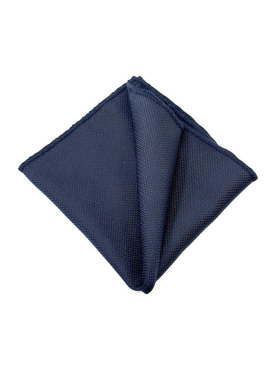 Legend Accessories Σετ Υφασμάτινo Παπιγιόν με Μαντήλι Navy Μπλε