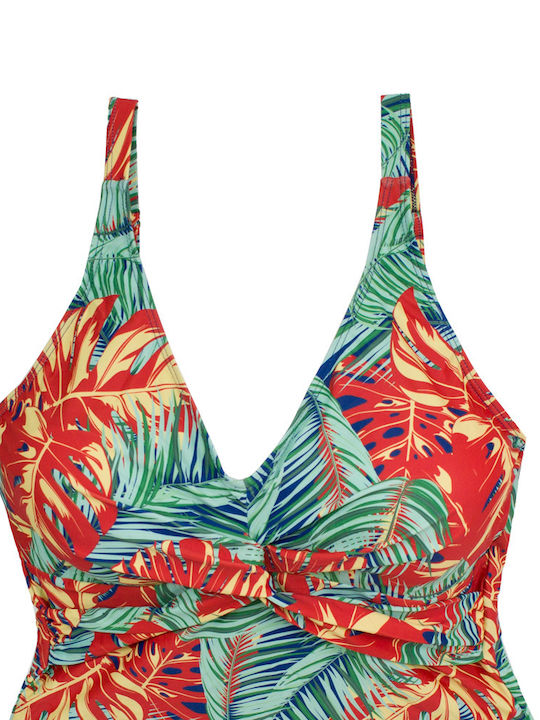 Bonito One-Piece Swimsuit Floral Blue