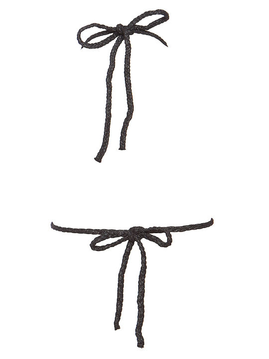 Bikini Τριγωνάκι με Ενίσχυση Ασημί