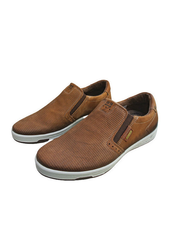 Leder Herren Slip-Ons Braun