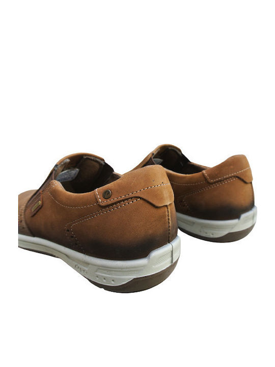 Leder Herren Slip-Ons Braun
