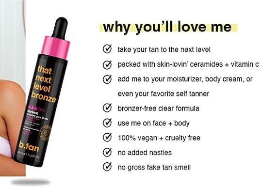 B.Tan glow Self Tanning Drops Σώματος 30ml