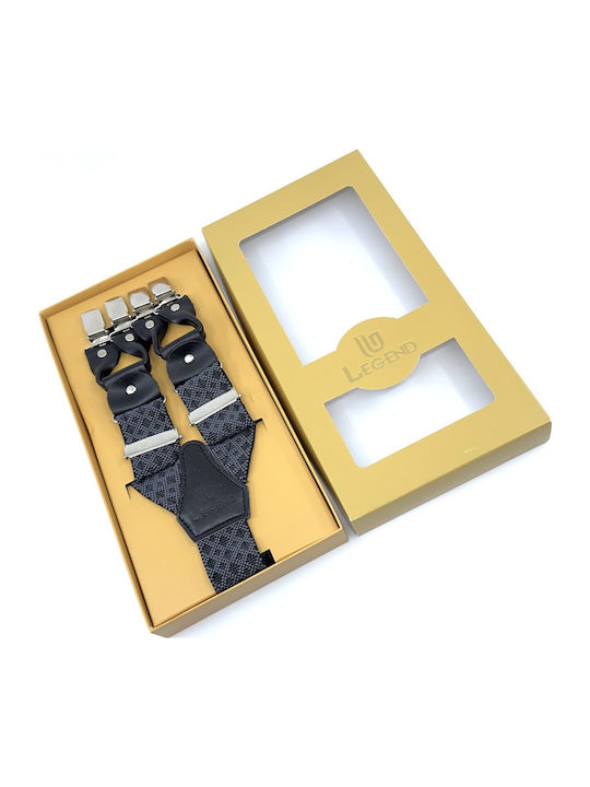 Legend Accessories Тиранти Отпечатани Сив