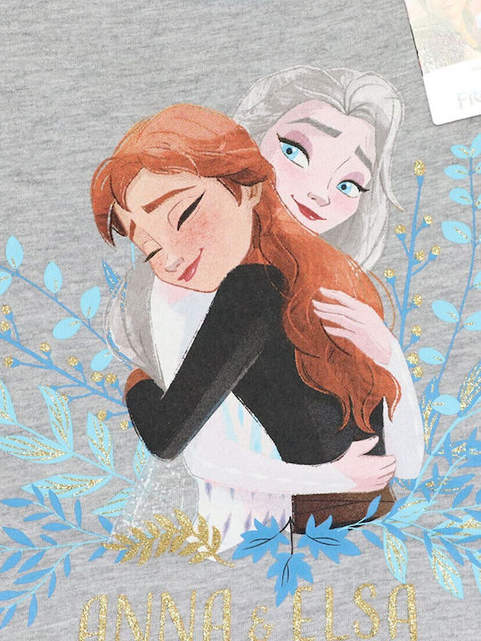 Disney Детска пижама Лятна Сив Frozen