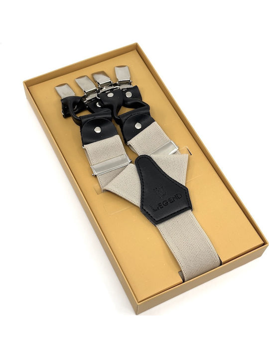 Legend Accessories Тиранти Едноцветна Бежов
