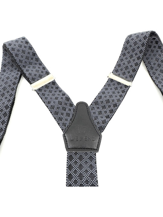 Legend Accessories Тиранти Отпечатани Сив
