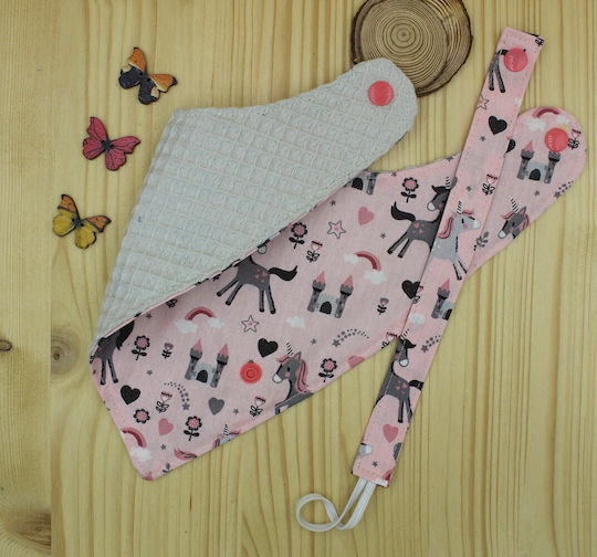 JFashion Bandana Fabric with Button Pink