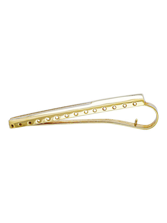 Kiriakos Gofas Gold Tie Clip Gold 14K 5x0.64cm