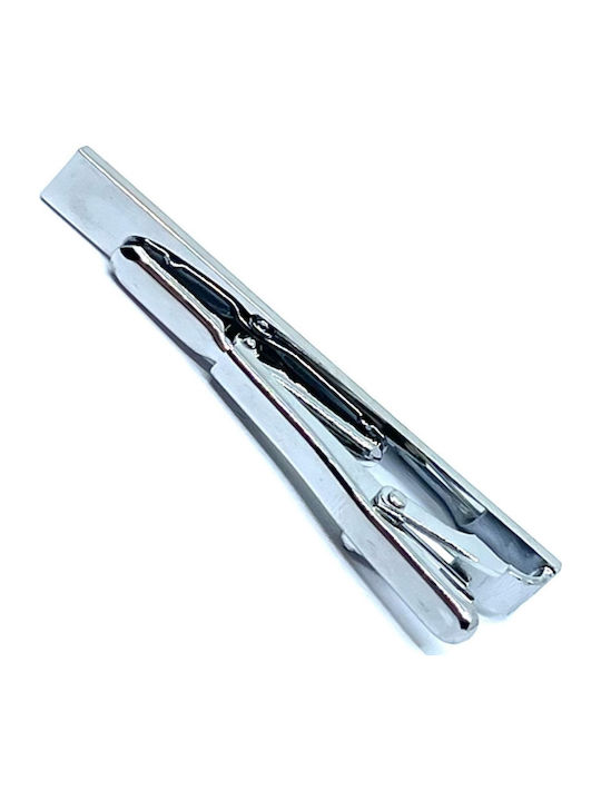 Legend Accessories LEGEND Krawattenklammer aus Metallisch Silber
