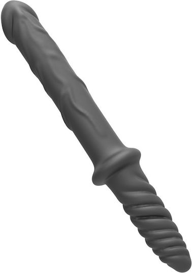 Zenn SILICONE DOUBLE Πρωκτική Σφήνα Μαύρη