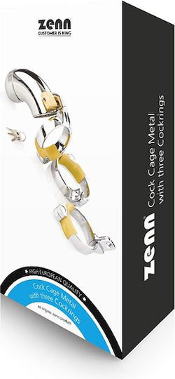Zenn Penis Cage in Silver Color