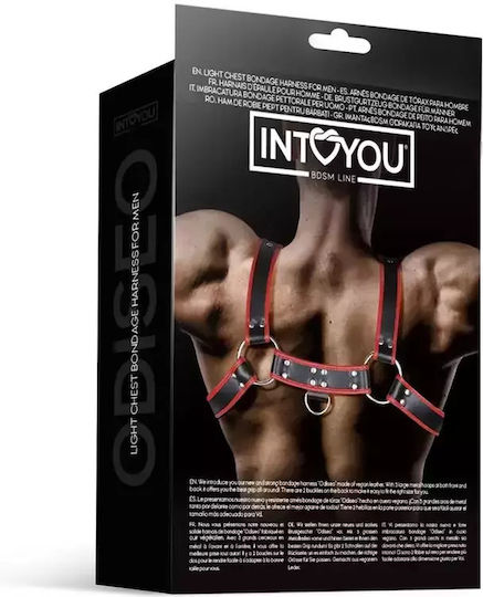 IntoYou CHEST BONDAGE Ανδρικό Harness Μαύρο