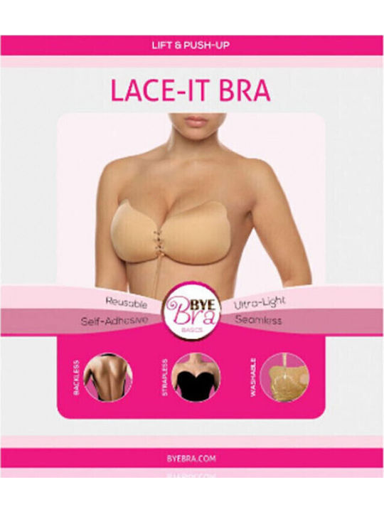 Bye Bra Autocolant Push Up Negru Sutien