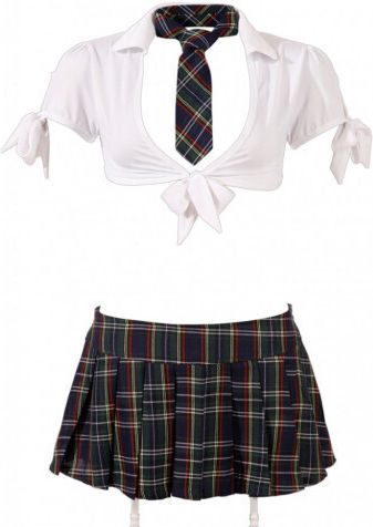 Cottelli Collection Set Sexy Στολή Μαθήτρια