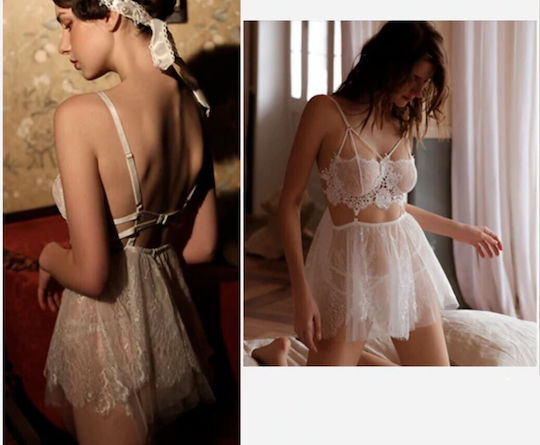 La Lolita Amsterdam Louisa Sexy Lingerie Set with Transparency Orange