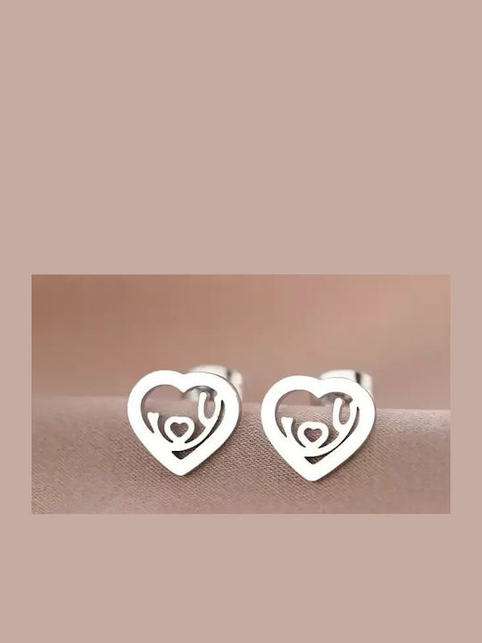 Bode Hypoallergenic Kids Earrings Studs Hearts from Steel