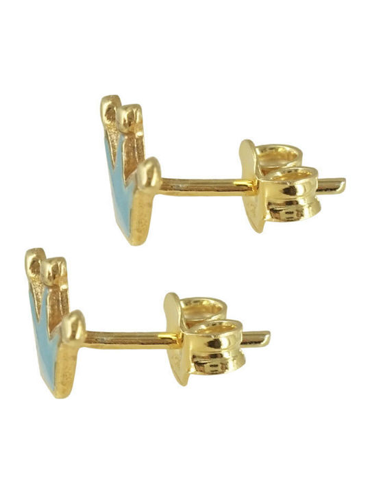 Kiriakos Gofas Златни Studs Коронки от Сребро