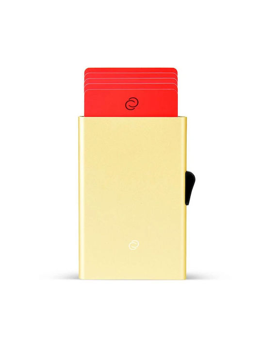 C-Secure Men's Card Wallet with RFID Yellow