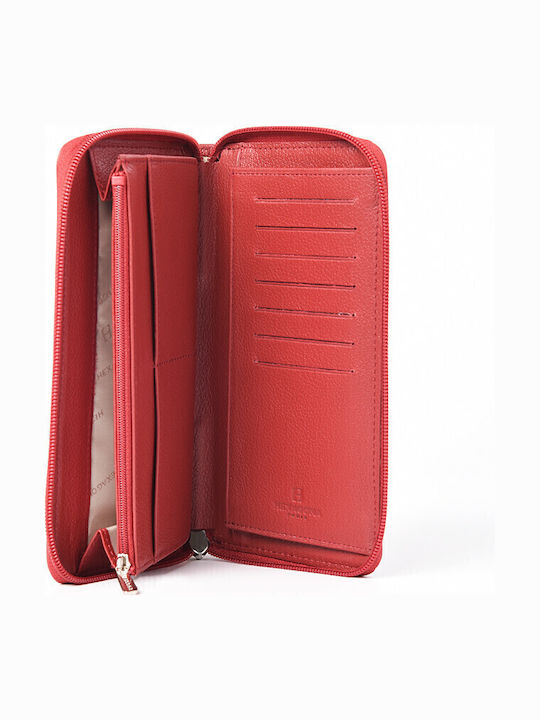 Small Leather Women's Wallet Classic Red