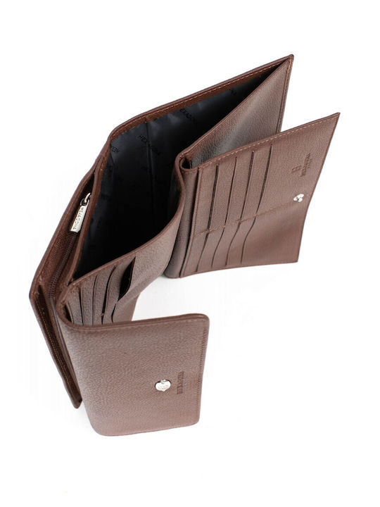 Small Leather Women's Wallet Classic Brown