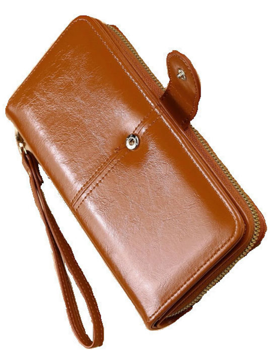 Large Women's Wallet Classic Tabac Brown