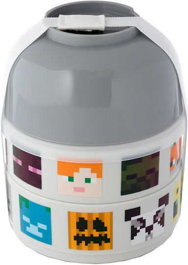 Plastic Kids' Dinner Set Minecraft Multicolour 13 x 10cm