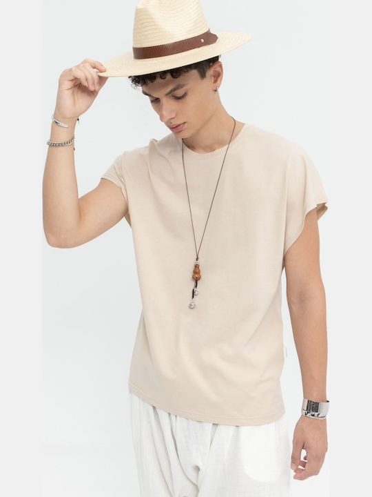 Aristoteli Bitsiani Men's Hat Fedora Beige