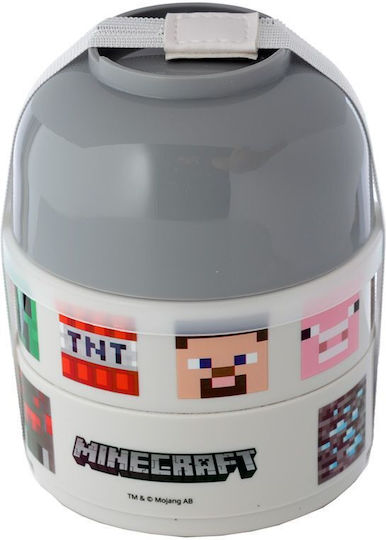 Plastic Kids' Dinner Set Minecraft Multicolour 13 x 10cm