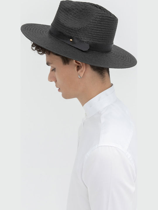 Aristoteli Bitsiani Men's Hat Fedora Black