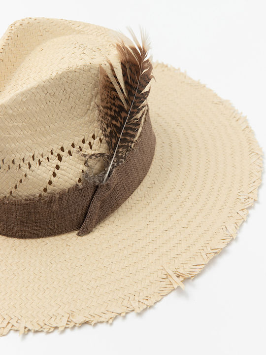 Aristoteli Bitsiani Men's Hat Fedora Beige