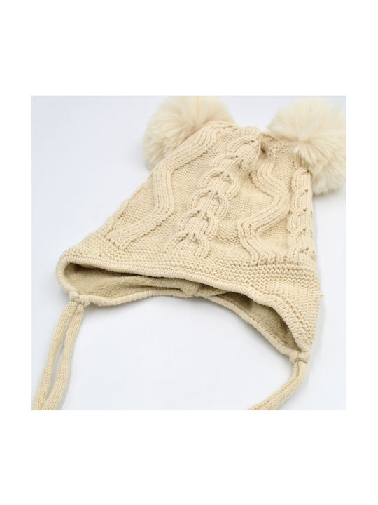 Extan Bebe Kids Beanie Knitted Beige