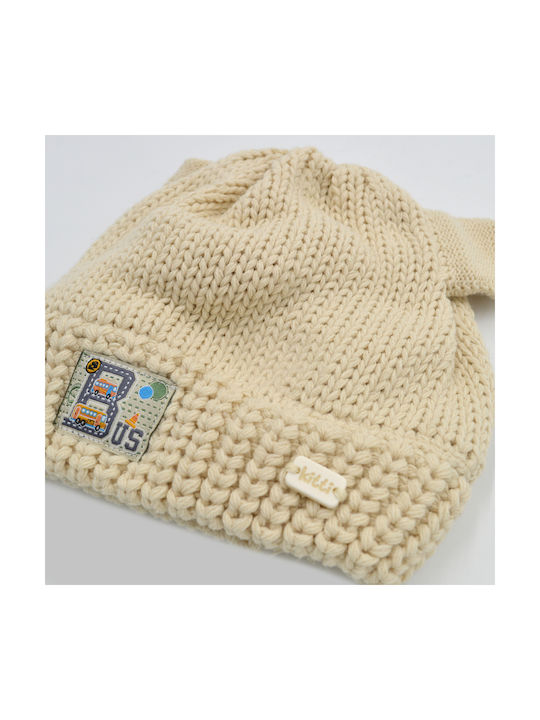 Extan Bebe Kids Beanie Knitted Beige