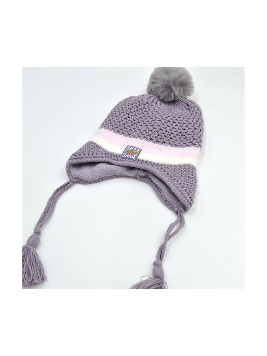 Extan Bebe Kids Beanie Knitted Lilac