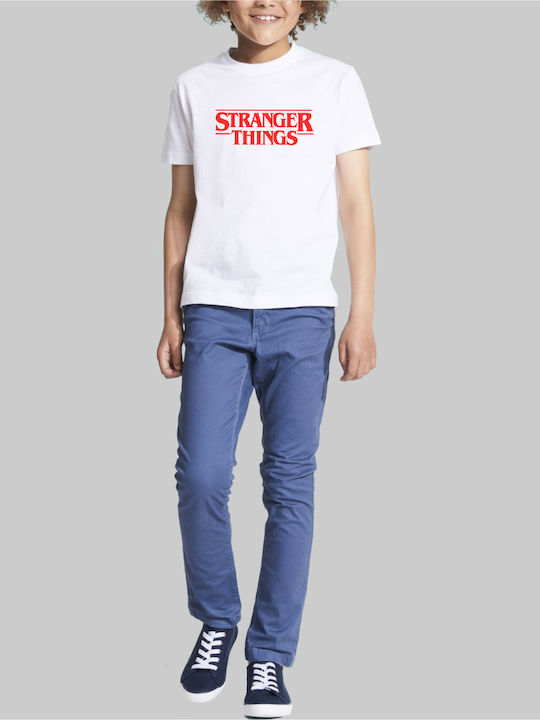 Kinder-T-Shirt Schwarz Stranger things