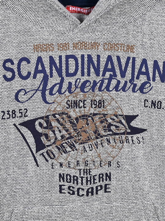 Παιδικό Φούτερ με Κουκούλα Γκρι Scandinavian Adventure