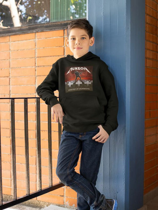 TKT Kids Sweatshirt with Hood and Pocket Black