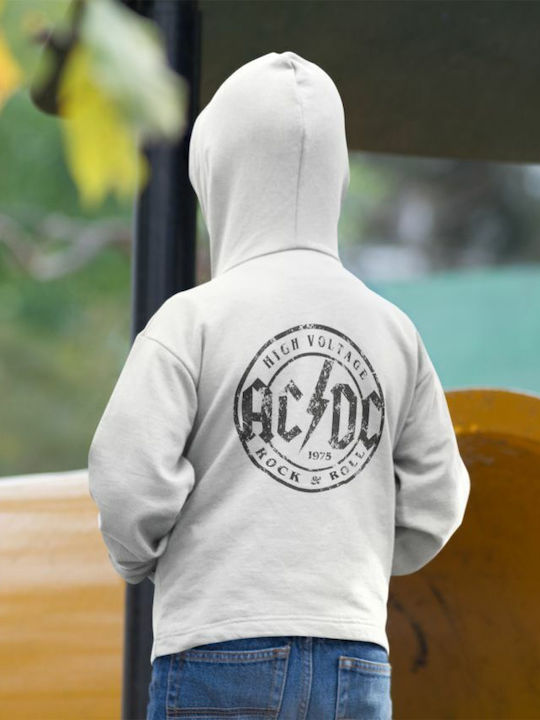 TKT Kids Sweatshirt with Hood and Pocket White