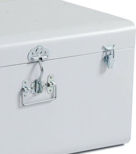 La Redoute Interieurs Dekorative Truhe Metallisch Weiß 57x38x29cm