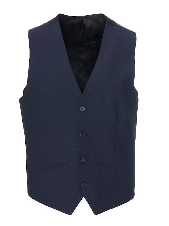 Drive Men's Suit with Vest Blue