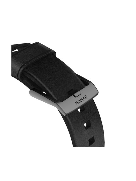 Nomad Horween Λουράκι Δερμάτινο Μαύρο (Apple Watch 38/40/41mmRealme Watch)