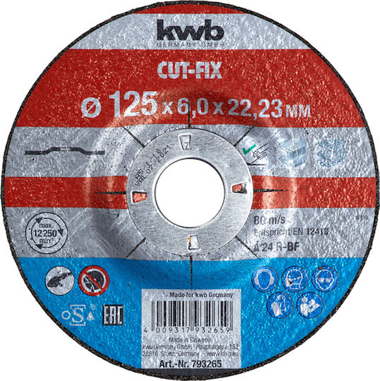 KWB Disc de șlefuire pentru Μetal 125mm Set de 1buc