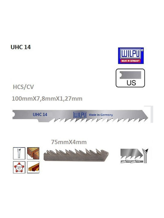 Wilpu 10980 Lamele pentru lemn 100mm 5buc