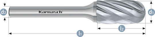Karnasch Cutter Bit Hartmetall für Aluminium 16mm x 25mm x 6mm